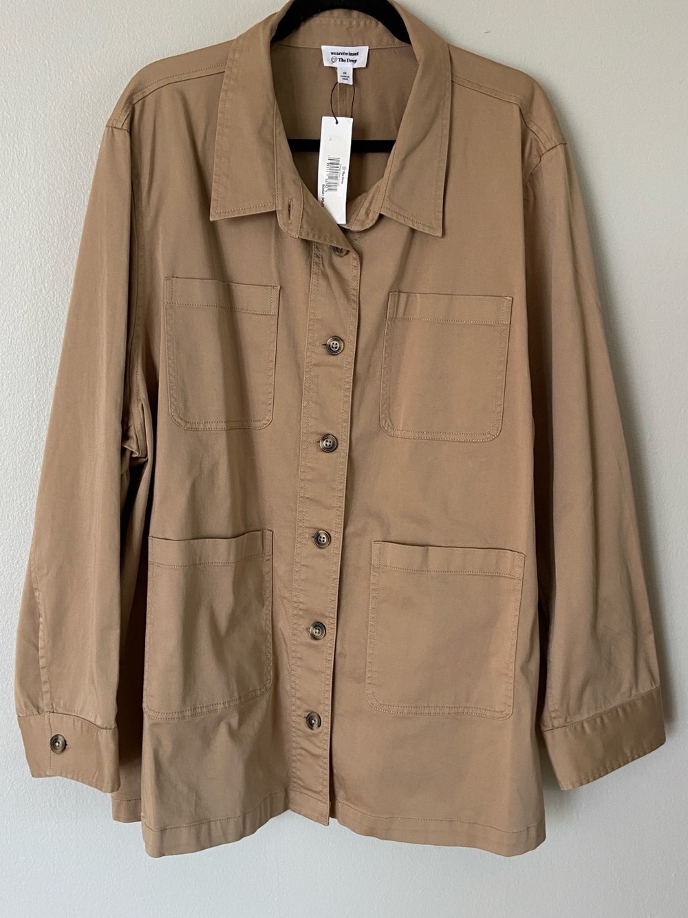 The Drop Women’s Wheat Shirt Jacket - Lightweight Everyday Layer